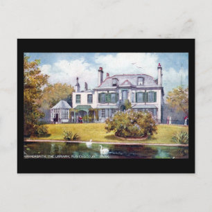 Old Postcard - Ravenscourt Park Library, Hammersmi Postkarte