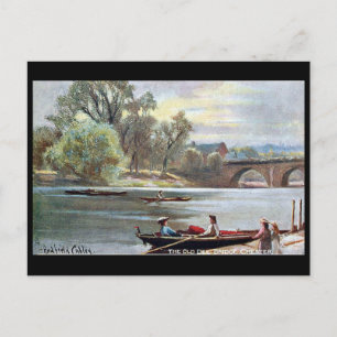 Old Postcard - River Dee, Chester, England Postkarte