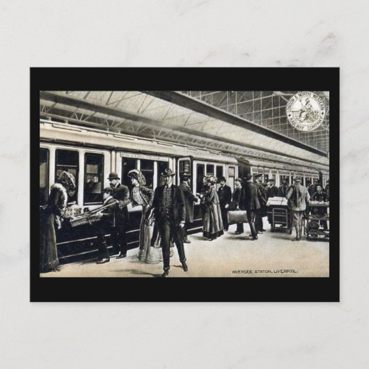 Old Postcard - Riverside Station, Liverpool Postkarte (Vorderseite)