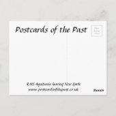 Old Postcard - RMS Aquitania verlassend New York Postkarte (Rückseite)