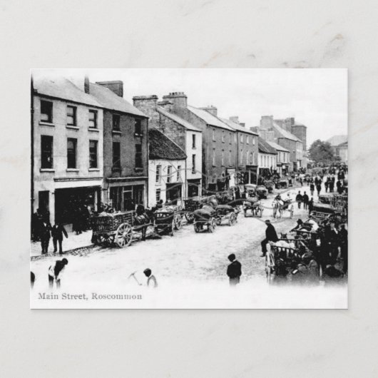 Old Postcard - Roscommon, Irland Postkarte (Vorderseite)