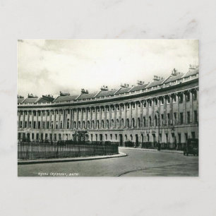 Old Postcard - Royal Crescent, Bath, Somerset Postkarte