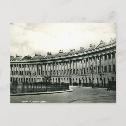 Old Postcard - Royal Crescent, Bath, Somerset Postkarte (Vorderseite)
