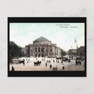 Old Postcard - Royal Theater, Kopenhagen Postkarte
