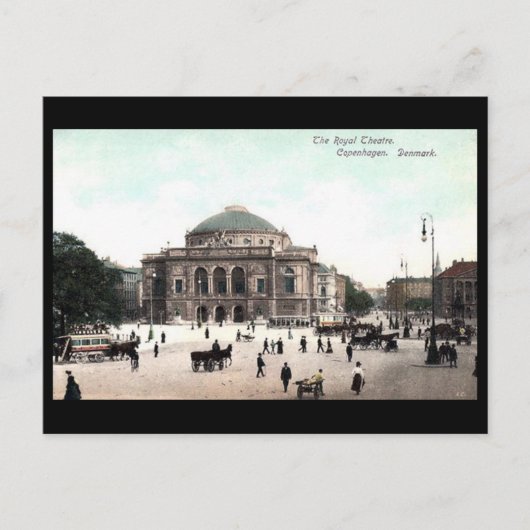 Old Postcard - Royal Theater, Kopenhagen Postkarte (Vorderseite)
