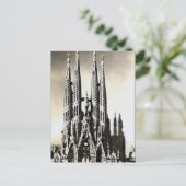 Old Postcard - Sagrada Familia, Barcelona Postkarte (Stehend Vorderseite)