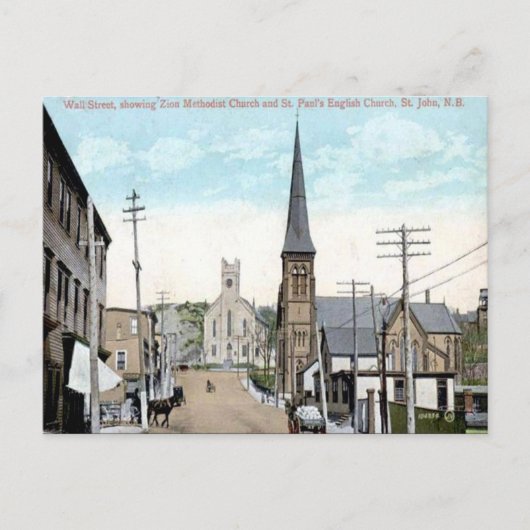 Old Postcard - Saint John, New Brunswick Postkarte (Vorderseite)