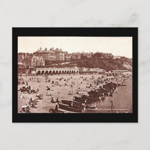 Old Postcard - Sands and East Cliff, Bournemouth Postkarte