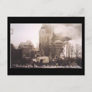 Old Postcard - Shakespeare Memorial Theatre Fire, Postkarte