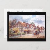 Old Postcard - Shakespeares Geburtsort, Stratford Postkarte (Vorne/Hinten)