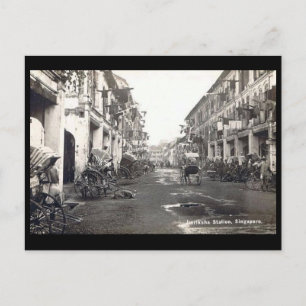Old Postcard - Singapur Postkarte