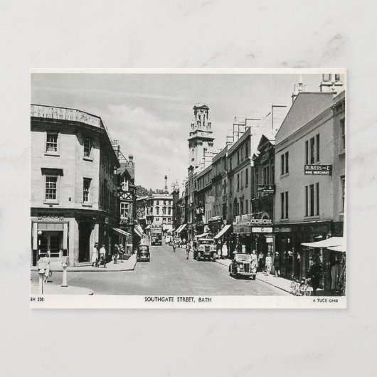 Old Postcard - Southgate Street, Bath, Spmerset Postkarte (Vorderseite)
