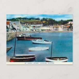 Old Postcard - St Aubin, Jersey, Kanalinseln Postkarte