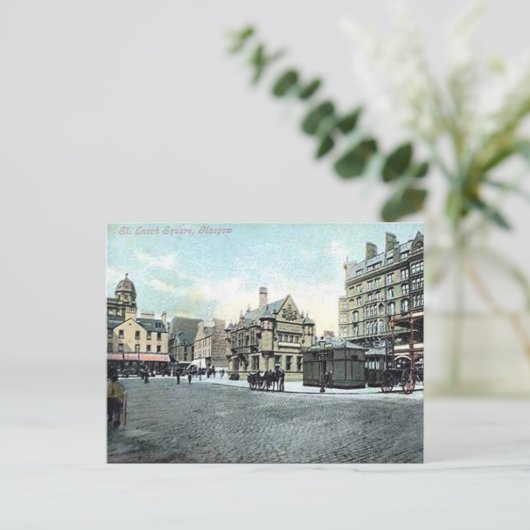 Old Postcard - St Enoch Square, Glasgow Postkarte (Stehend Vorderseite)