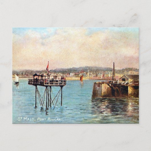 Old Postcard - St Malo, Frankreich Postkarte (Vorderseite)