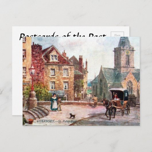 Old Postcard - St Peter Port, Guernsey Postkarte (Vorne/Hinten)