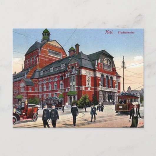 Old Postcard - Stadttheater, Kiel, Deutschland Postkarte (Vorderseite)