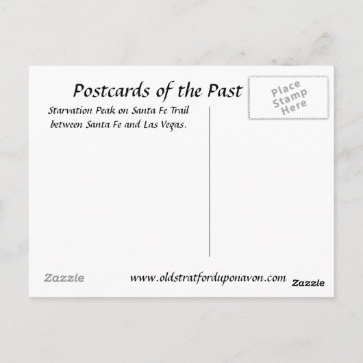 Old Postcard - Starvation Peak, New Mexico, USA Postkarte (Rückseite)