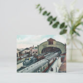 Old Postcard - Station, Penzance, Cornwall Postkarte (Stehend Vorderseite)