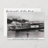 Old Postcard - Steamer in Aswan, Ägypten Postkarte (Vorne/Hinten)