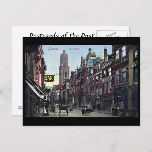 Old Postcard - Steenweg, Utrecht, Niederlande. Postkarte (Vorne/Hinten)