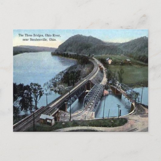 Old Postcard - Steubenville, Ohio Postkarte (Vorderseite)