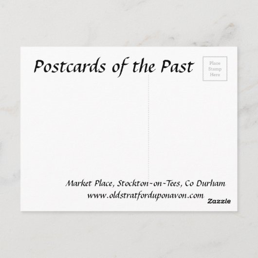 Old Postcard - Stockton on T-Shirts, Grafschaft Du Postkarte (Rückseite)