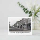 Old Postcard, Stony Stratford High Street Postkarte (Stehend Vorderseite)