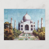 Old Postcard - Taj Mahal, Agra, Indien Postkarte (Vorderseite)