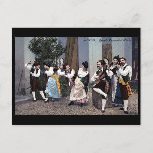 Old Postcard - Tarantella Dancers Postkarte