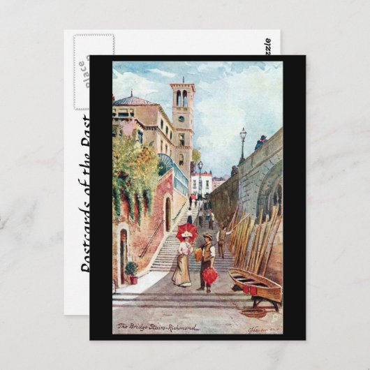 Old Postcard - The Bridge Treairs, Richmond, Londo Postkarte (Vorne/Hinten)