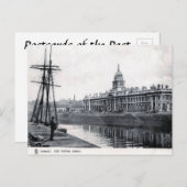 Old Postcard - The Custom House, Dublin Postkarte (Vorne/Hinten)