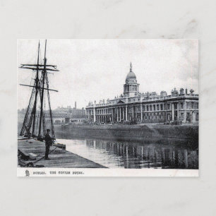 Old Postcard - The Custom House, Dublin Postkarte