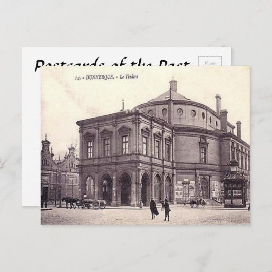 Old Postcard - Theater, Dunkerque, Nord Postkarte (Vorne/Hinten)