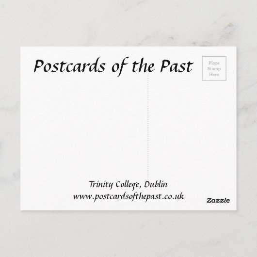 Old Postcard - Trinity Uni, Dublin Postkarte (Rückseite)