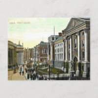 Old Postcard - Trinity Uni, Dublin