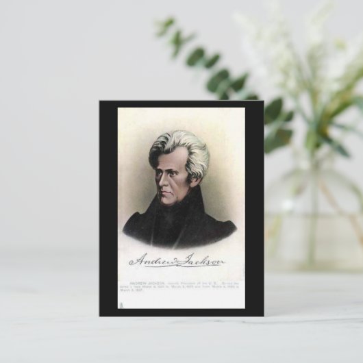 Old Postcard - US-Präsident Andrew Jackson Postkarte (Stehend Vorderseite)