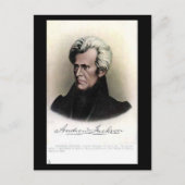 Old Postcard - US-Präsident Andrew Jackson Postkarte (Vorderseite)