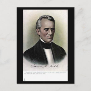 Old Postcard - US-Präsident James K Polk Postkarte