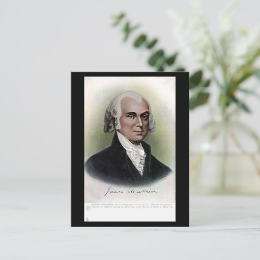 Old Postcard - US-Präsident James Madison Postkarte (Stehend Vorderseite)