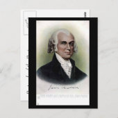 Old Postcard - US-Präsident James Madison Postkarte (Vorne/Hinten)