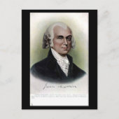 Old Postcard - US-Präsident James Madison Postkarte (Vorderseite)