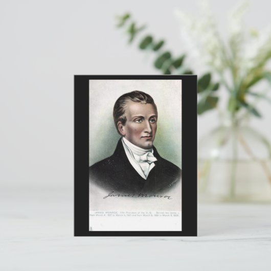 Old Postcard - US-Präsident James Monroe Postkarte (Stehend Vorderseite)