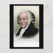 Old Postcard - US-Präsident John Adams Postkarte (Vorderseite)
