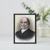 Old Postcard - US-Präsident John Quincy Adams Postkarte (Stehend Vorderseite)
