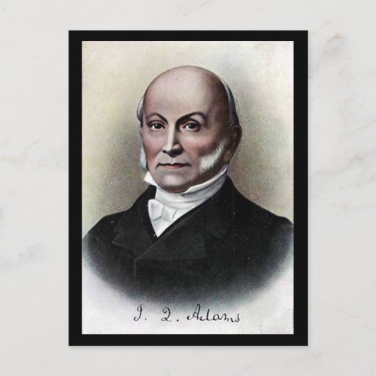 Old Postcard - US-Präsident John Quincy Adams Postkarte (Vorderseite)