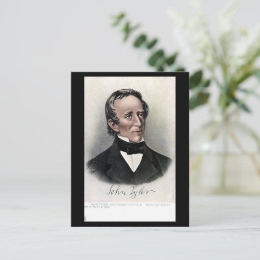 Old Postcard - US-Präsident John Tyler Postkarte (Stehend Vorderseite)