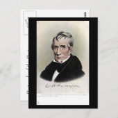 Old Postcard - US-Präsident William Harrison Postkarte (Vorne/Hinten)