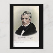 Old Postcard - US-Präsident William Harrison Postkarte (Vorderseite)