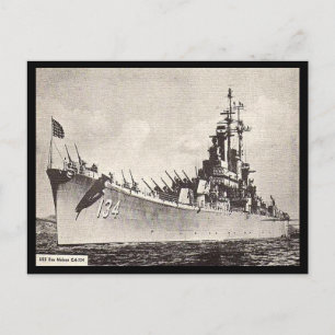 Old Postcard - USS Des Moines Postkarte